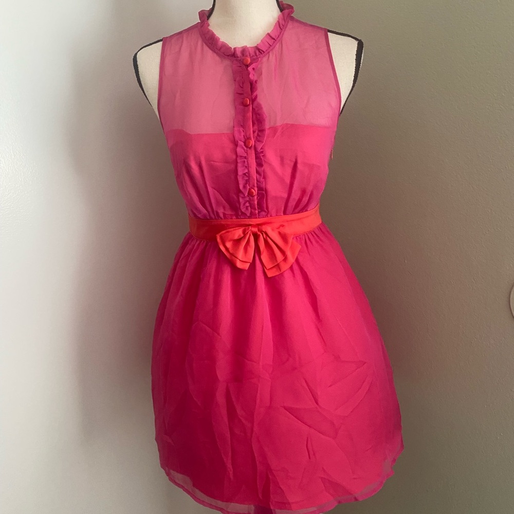 I Love H81 Pink and Orange Dress